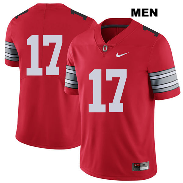 Ohio State Buckeyes Men's Alex Williams #17 Red Authentic Nike 2018 Spring Game No Name College NCAA Stitched Football Jersey XU19P43LD